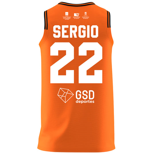 BALONCESTO CAMISETA NARANJA ADULTO