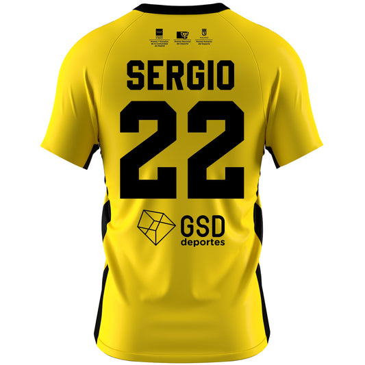 CAMISETA AMARILLA ADULTO FÚTBOL PORTERO