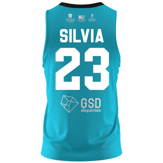 BALONCESTO CAMISETA TURQUESA ADULTO