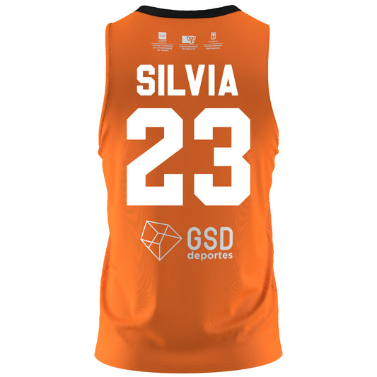 VOLEY FEMENINO CAMISETA NARANJA ADULTO