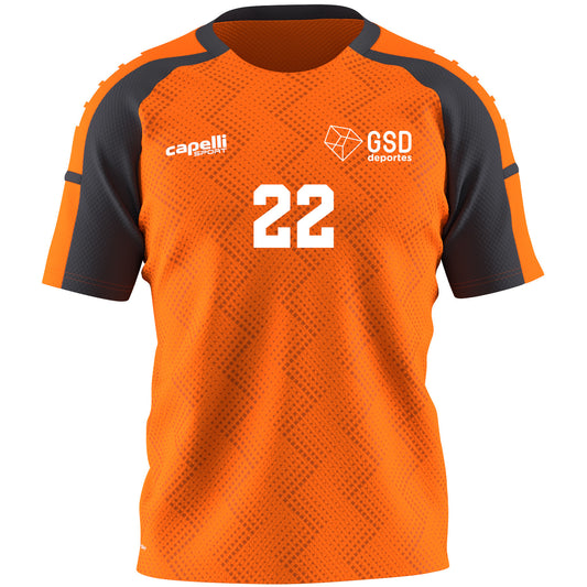VOLEY MASCULINO  CAMISETA NARANJA NIÑO
